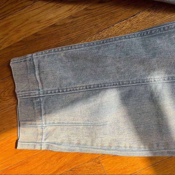 Anthropologie Pilcro Tapered Barrel Wide Leg Jeans Pants, Blue Gray Denim, 27 - Picture 8 of 10